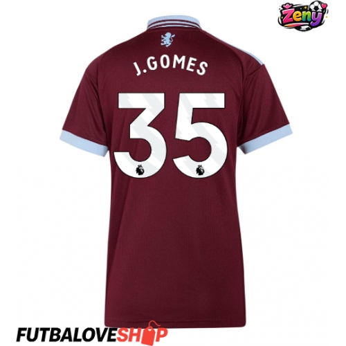 Dres Aston Villa Joao Gomes #35 Domáci pre Ženy 2026-27 Krátky Rukáv
